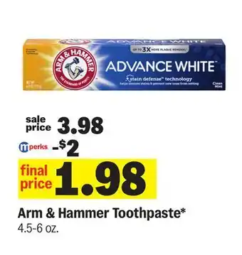 Meijer Arm & Hammer Toothpaste offer