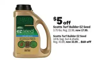 Meijer Scotts Turf Builder EZ Seed offer
