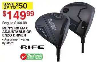Dunham's Sports MEN'S RX MAX ADJUSTABLE OR ENZO DRIVER offer