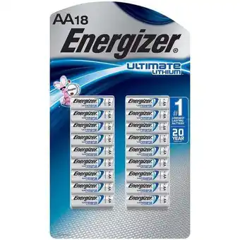 Walmart Energizer Ultimate Lithium AA 18-Pack offer