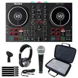 Walmart Numark Party Mix II Built-In Light Show DJ Controller with Dynamic Vocal Microphone Package offer
