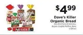 ShopRite Dave's Killer Organic Bread offer