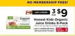 ShopRite Honest Kids Organic Juice Drinks 8-Pack offer