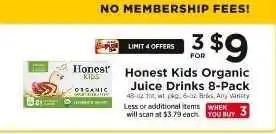 ShopRite Honest Kids Organic Juice Drinks 8-Pack offer
