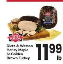 Safeway Dietz & Watson Honey Maple or Golden Brown Turkey offer