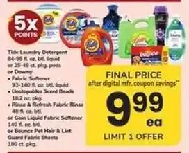 Safeway Tide Laundry Detergent and Fabric Care Products offer