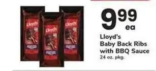 Safeway Lloyd's Baby Back Ribs with BBQ Sauce offer