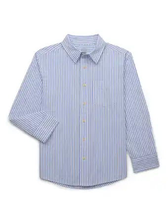 Walmart Wonder Nation Boys Long Sleeve Button Up Shirt, Sizes 4-18 & Husky offer