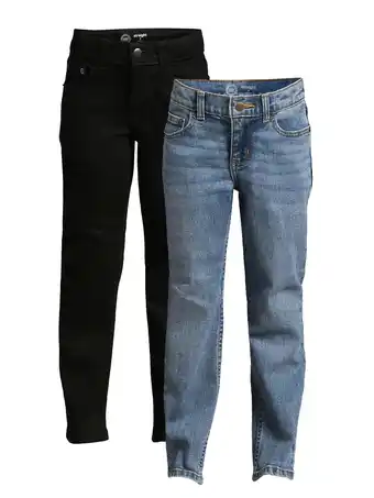 Walmart Wonder Nation Boys Vintage Straight Leg Denim Jeans, 2 Pack, Sizes 4-18 offer