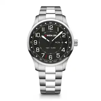 Walmart Wenger Swiss Army Men's 01.1541.128 Attitude Black Dial Watch 42 mm MSRP $245 offer