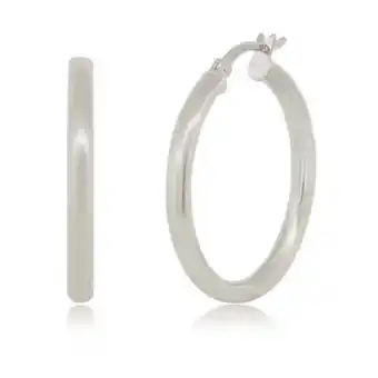 Walmart Cate & Chloe Amy 18k Yellow Gold Plated 20mm Silver Hoop Earrings for Women, Gift for Her offer