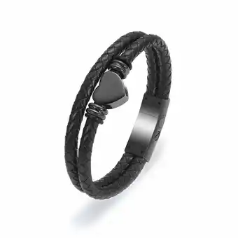 Walmart Cremation Ashes Jewellery Small Urns Bracelets Women Men Leather Bracelets offer