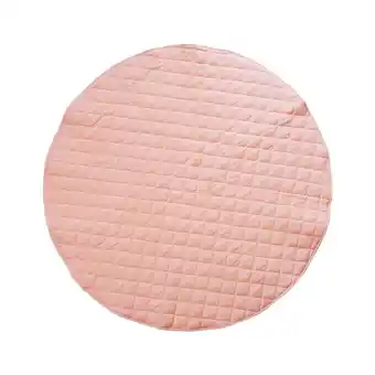 Walmart ZUARFY Baby Cotton Play Mat Solid Color Round Soft Breathable Crawling Pad for Children offer