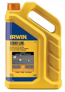 Walmart Irwin Strait-Line 5 lb. Permanent Marking Chalk Orange offer