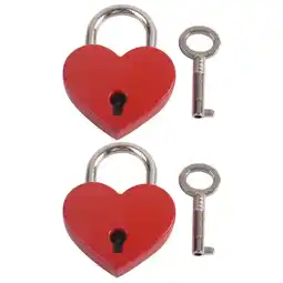Walmart 2 Sets Mini Heart Shaped Locks Love Locks Small keyed Padlocks Love Lock for Bridge offer