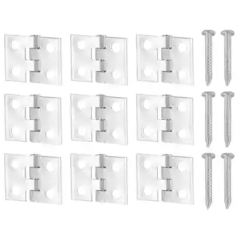 Walmart Qiushaoyue 100pcs Wooden Box Hinges Mini Cupboard Hinges with Screw Home Accessories offer