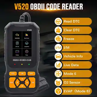 Walmart Dickly OBD2 Scanner Auto Diagnose Tool Real Time Display 10 Languages Universal V520 offer