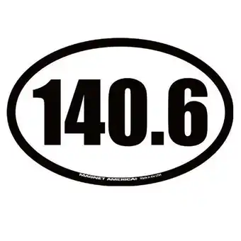 Walmart 140.6 Triathlon Magnet Decal Car Runner Marathon Run Jog Bike Race Swim Man Gift offer