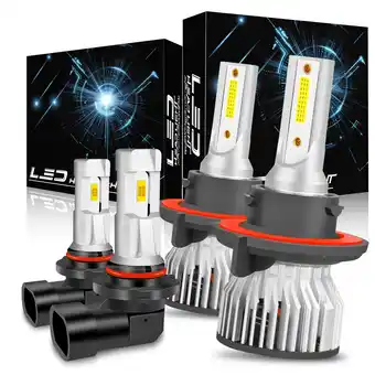 Walmart For Ford F150 2004-2014 4x LED Headlight Hi/Lo +Fog Light Bulbs Combo Kit offer