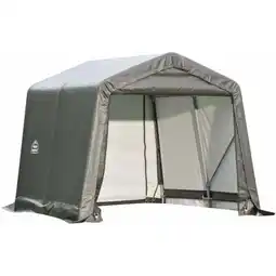 Walmart ShelterLogic 72804 10x8x8 Peak Style Shelter- Green Cover offer