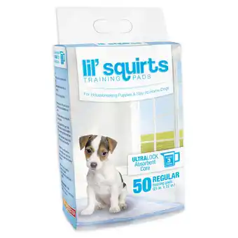 Walmart Lil' Squirts Training Pads 50/Pkg-, Pk 1, Westminster Pet Products offer