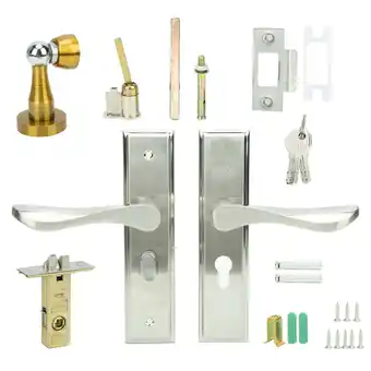 Walmart Stainless Steel Interior Door Lock Handle, Single Unit, Fits 3.5cm-5cm Doors offer