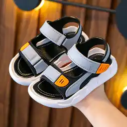 Walmart Herrnalise Summer Middle And Big Boys Outdoor Non-slip Soft-soled Beach Sandals Deals offer