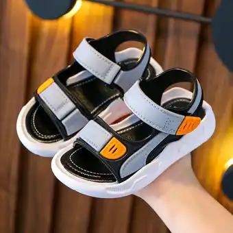 Walmart Herrnalise Summer Middle And Big Boys Outdoor Non-slip Soft-soled Beach Sandals Deals offer