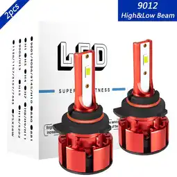 Walmart 9012 High&Low Beam for Dodge Dart 2013 2014 2015 LED Headlight Bulbs White 6000K 2pcs offer