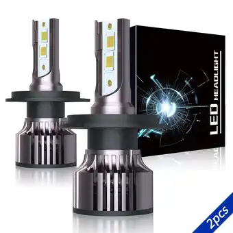 Walmart H4 9003 LED Headlight Bulbs White for 2006-2014 Toyota Yaris 2007 2008 2009 2010 2011 2012 2013 offer