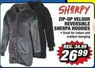 Big 5 Sherpy Zip-up Velour Reversible Sherpa Hoodies offer