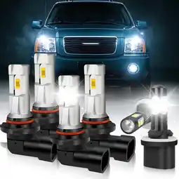 Walmart For GMC Envoy 2002-2009 Combo 6x 6000K LED Headlights 880 Fog Bulbs Kit offer