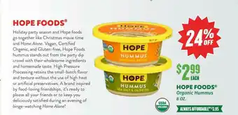 Natural Grocers Hope Foods Organic Humpus 24% Off offer