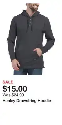 TJ Maxx Henley Drawstring Hoodie offer