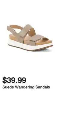 TJ Maxx Suede Wandering Sandals offer