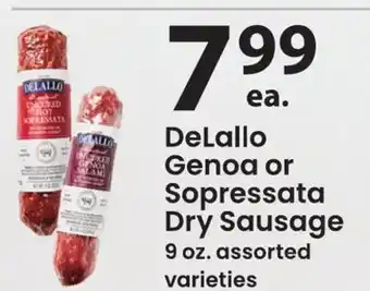 ACME DeLallo Genoa or Sopressata Dry Sausage offer