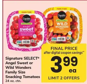 ACME Signature SELECT Angel Sweet or Wild Wonders Family Size Snacking Tomatoes offer