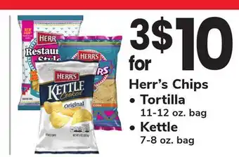 ACME Herr's Chips 11-12 oz. bag offer