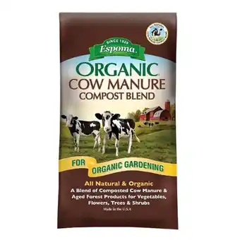 Walmart Espoma Organic Cow Manure with All Natural Aged Forest Products for Organic Gardening, 1 cu ft offer
