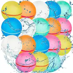 Walmart 6 Pack - Reusable Water Balloons for Kids - Pool Beach Backyard Games Water Toys for Boys Girls offer