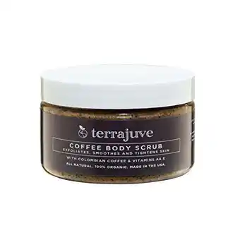 Walmart Terrajuve - Coffee Body Scrub Exfoliator for Cellulite Organic Natural Made USA offer
