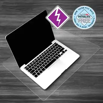 Walmart Floortex Desktex Vinyl Anti-Static Desk Pad - 12 x 18 offer