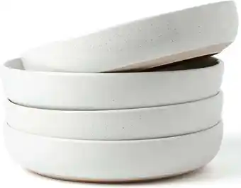 Walmart Famiware Milkyway 4-Piece Stoneware 33 oz Pasta Bowl Set, White offer
