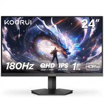 Walmart KOORUI 24 2K Computer Monitor, 180Hz QHD Gaming Monitor, New Pc Monitor, G2421V offer