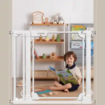 Walmart Fairy Baby Baby Safety Gate for Doorway 29-38 in Clear Acrylic Pressure Mount Pet Gate White offer