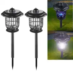 Walmart Kqiang Outdoor Mosquito Killer Light, 2 Pack, Waterproof LED Bug Zappers for Yard & Patio offer
