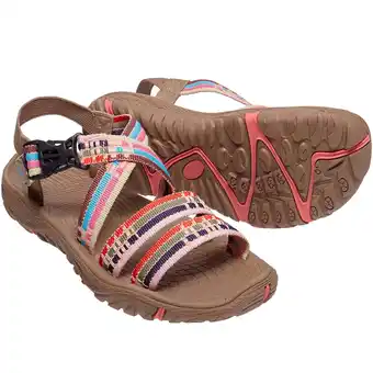 Walmart OutPro Womens Hiking Sandals Open Toe Sandal for Female Outdoor Comfortable Athletic Sandals Brown offer