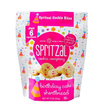 Walmart Spritzal Cookie Co Birthday Cake Shortbread Cookie Bites offer