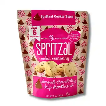 Walmart Spritzal Cookie Company Almond Chocolatey Chip Shortbread Cookie Bites offer