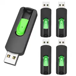 Walmart 5 Pack 32 GB USB Flash Drives KOOTION Thumb Drive Memory Stick Retractable Pen Drive for Laptop PC offer